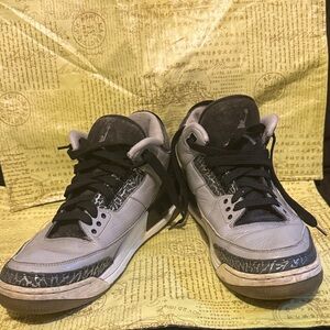 Jordan Gray and Black Men's Sneakers